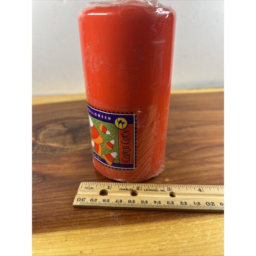 Vtg Candle-Lite Company Candy Corn 5 1/2 LARGE Halloween Candle NOS - Picture 6 of 6